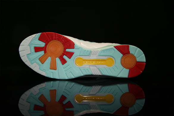 adidas Torsion Sleek - White / Matt Azure / Red