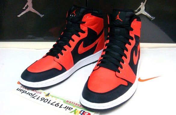 Air Jordan I (1) Retro High - Black / Max Orange - White