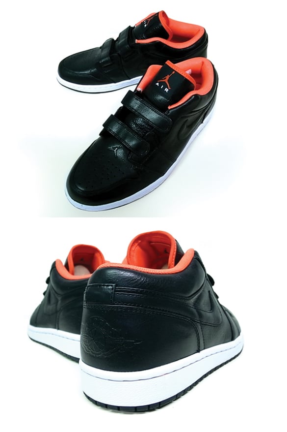 Air Jordan I (1) Retro Low Velcro - Black / Max Orange