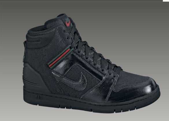 Nike Air Force 2 High - Black - Red - Green - Gucci 