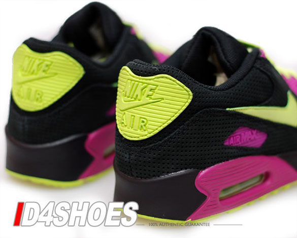 Nike Air Max 90 - Black / Citron - Rave Pink
