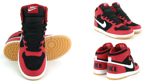 red and white nike shoes high tops