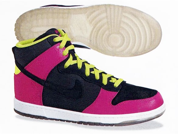 Nike Dunk High Supreme Spark - Black / Pink / Lime