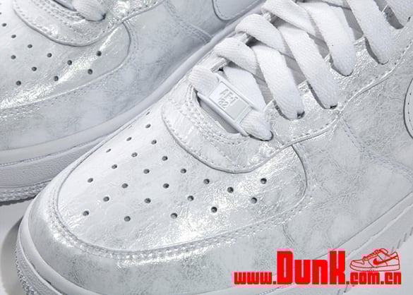 Nike Womens Air Force 1 High Premium - White / White - Varsity Red