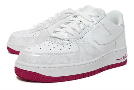 Nike Womens Air Force 1 - White / White - Rave Pink