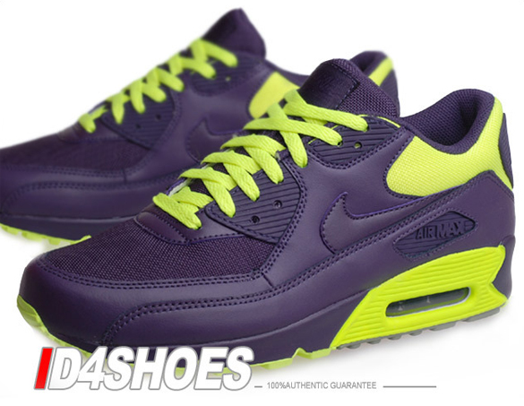 Nike Womens Air Max 90 - Abyss / Abyss - Volt