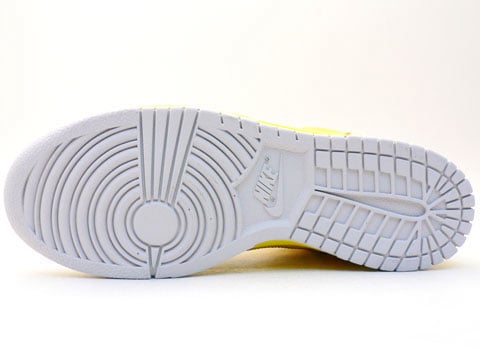 Nike Womens Dunk High - Yellow / White / Silver