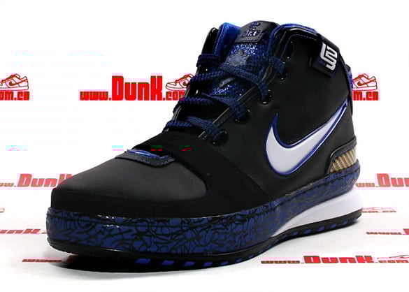 Nike Zoom Lebron VI (6) - Black / White - Varsity Royal - Varsity Maize Detailed Look Nike Zoom Lebron VI (6) - Black / White - Varsity Royal - Varsity Maize Detailed Look