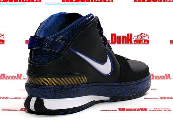 Nike Zoom Lebron VI (6) - Black / White - Varsity Royal - Varsity Maize Detailed Look Nike Zoom Lebron VI (6) - Black / White - Varsity Royal - Varsity Maize Detailed Look