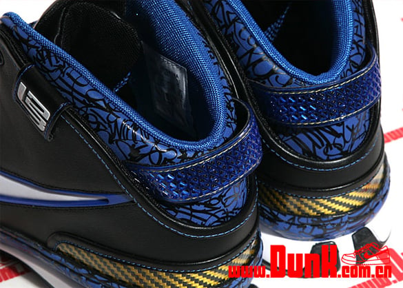 Nike Zoom Lebron VI (6) - Black / White - Varsity Royal - Varsity Maize Detailed Look
