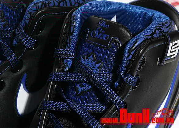 Nike Zoom Lebron VI (6) - Black / White - Varsity Royal - Varsity Maize Detailed Look Nike Zoom Lebron VI (6) - Black / White - Varsity Royal - Varsity Maize Detailed Look