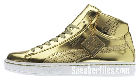 Undefeated x PUMA 24k Mid Gold