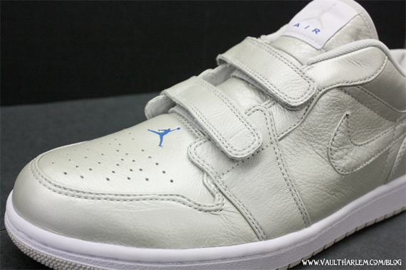 Air Jordan I (1) Velcro Premier Low - Jetstream / Blue - Sapphire