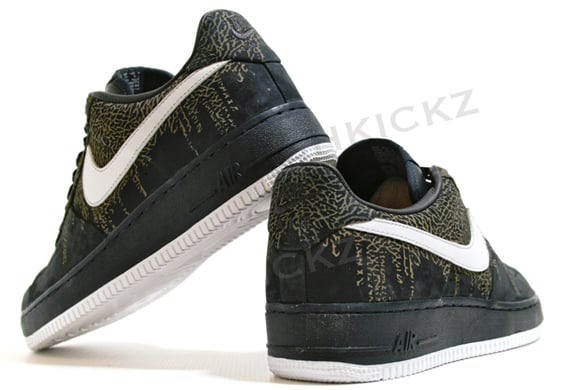 Nike Air Force 1 Low - Dark Navy / Black - White Nike Air Force 1 Low - Dark Navy / Black - White