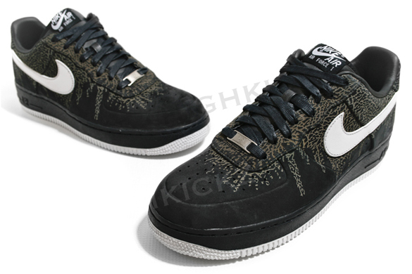 Nike Air Force 1 Low - Dark Navy / Black - White Nike Air Force 1 Low - Dark Navy / Black - White
