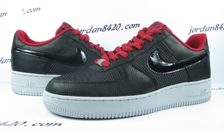 Nike Air Force 1  Premium '09 - Black / Varsity Red