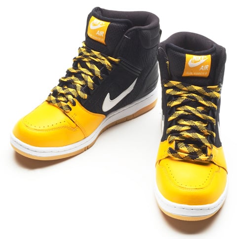 Nike Air Force II (2) High - Black / White - Pro Gold - Gum Yellow
