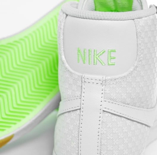 Nike Womens Blazer Mid Premium - White / White Gum - Volt