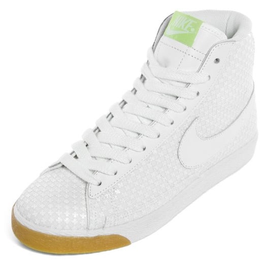Nike Womens Blazer Mid Premium - White / White Gum - Volt