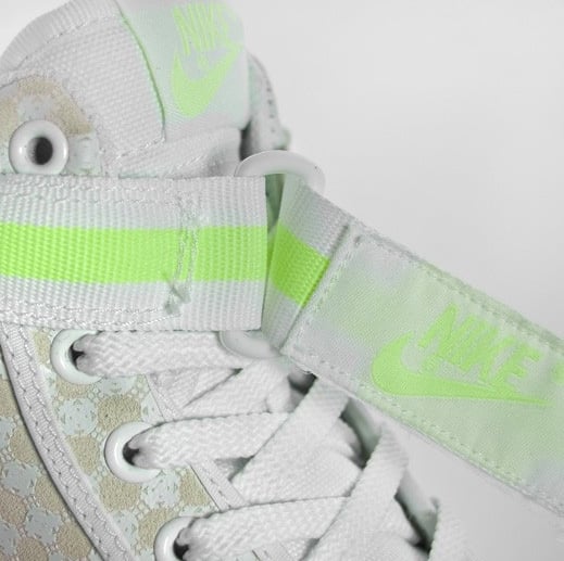 Nike Womens Vandal High Premium - Light Bone / White - Volt