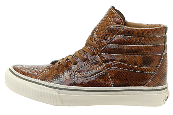 snakeskin leather vans