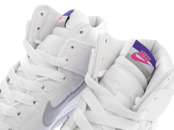Nike Dunk High Nylon Premium - White / Neutral Grey - Purple
