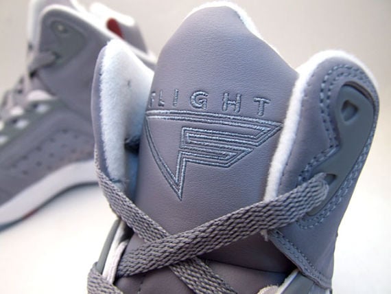 Nike Air Flight High Lite - Grey / Red / White 5