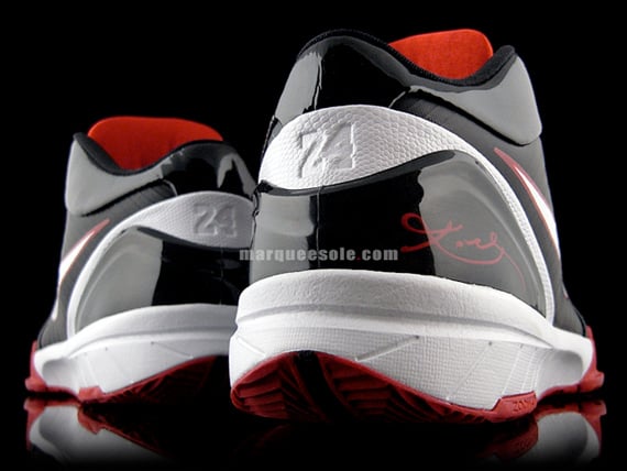 Nike Zoom Kobe IV (4) - Black / White - Red