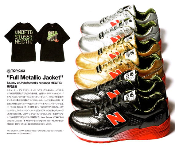 Stussy x Undefeated x realmad HECTIC x New Balance MT580 - Full Metallic Jacket Pack