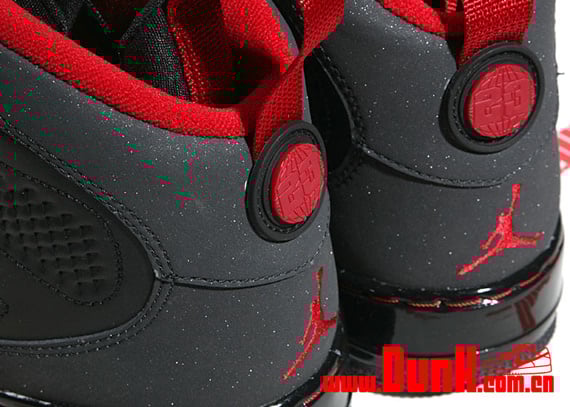 Air Jordan Force Fusion IX (9) - Black / Varsity Red - Dark Charcoal Limited Release