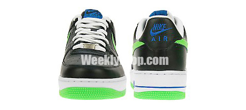 Nike Air Force 1 - Black / Mean Green 
