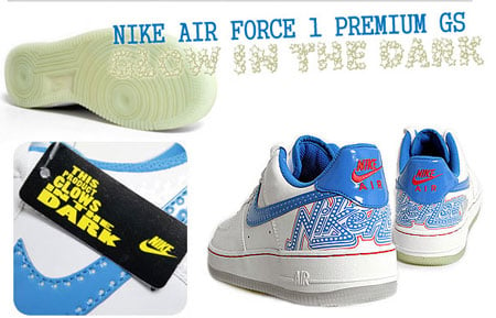 Nike Air Force 1 Premium GS - Glow In the Dark