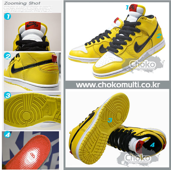 Nike SB Dunk High - Yellow / Black