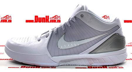Nike Zoom Kobe IV (4) – White / Metallic Silver