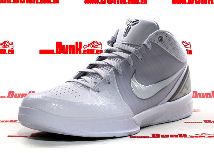 Nike Zoom Kobe IV (4) - White / Metallic Silver