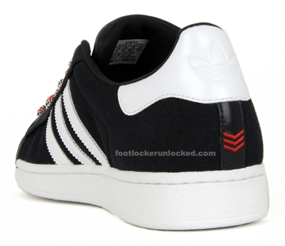 Adidas Canvas Superstar - Navy / Red / White