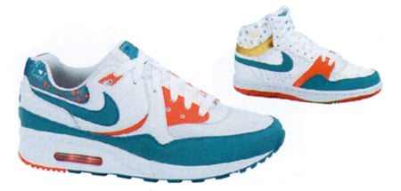 Nike Womens Air Max Light & Court Force - Miami Dolphins Pack