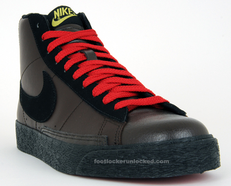 Nike Blazer High - Brown / Black - Red