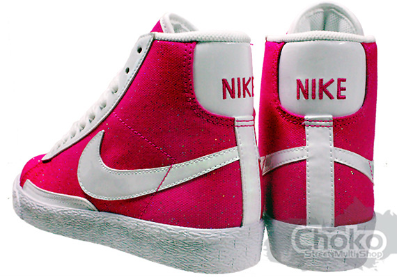 Nike Sportswear Blazer Mid Canvas - Pink / White