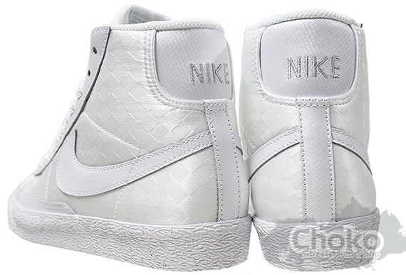 Nike Blazer - White / White - Checker