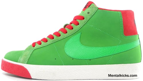 Nike Blazer High SB Green Spark / Pimento