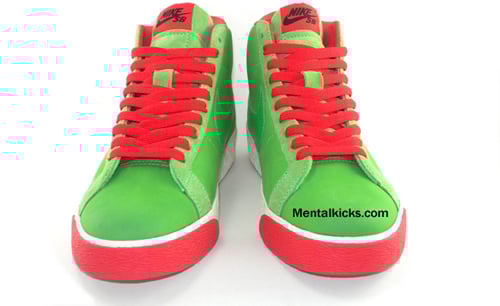 Nike Blazer High SB Green Spark / Pimento