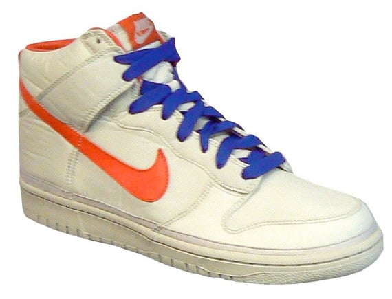 Nike Dunk High Nylon - Grey / Blue - Orange