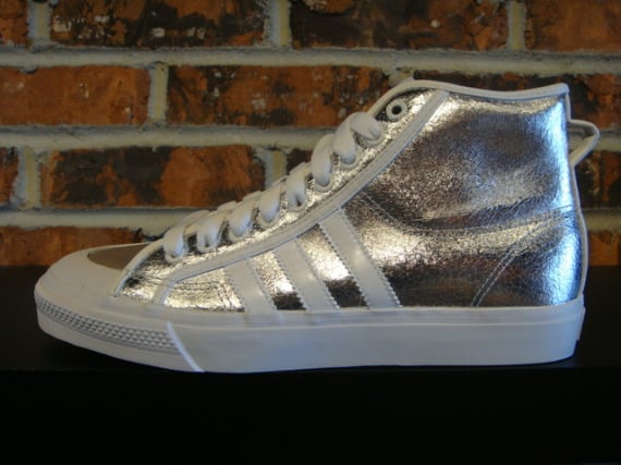 adidas Nizza High - Metallic Gold & Silver