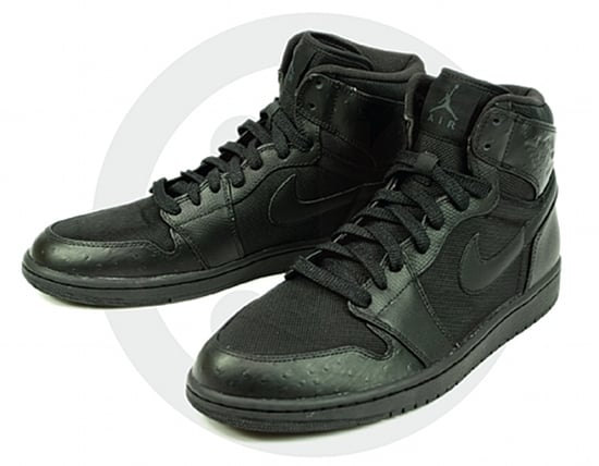 Air Jordan 1 (I) High Ostrich - Black / Black