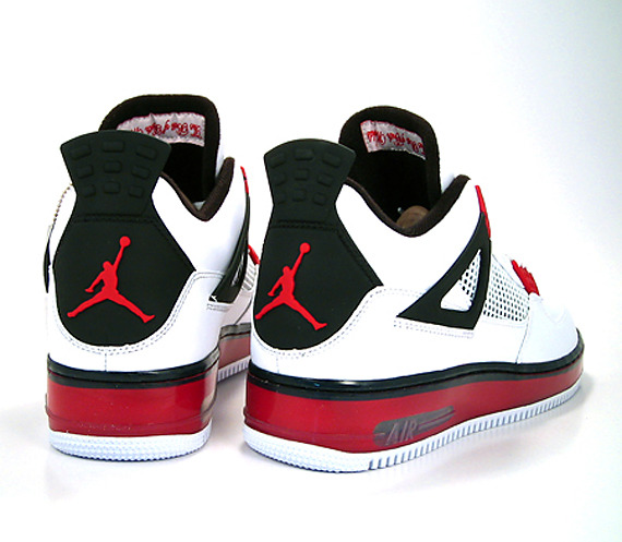 Air Jordan Fusion 4 (IV) - White / Varsity Red - Black