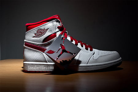 Detailed Look: Air Jordan 1 (I) High – White / Varsity Red