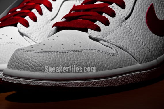 Detailed Look: Air Jordan 1 (I) High - White / Varsity Red