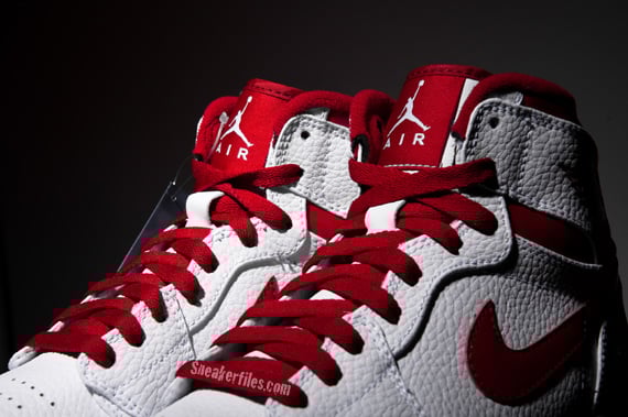 Detailed Look: Air Jordan 1 (I) High - White / Varsity Red