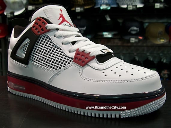 Air Jordan Fusion IV (4) White/Varsity Red - Detailed Look